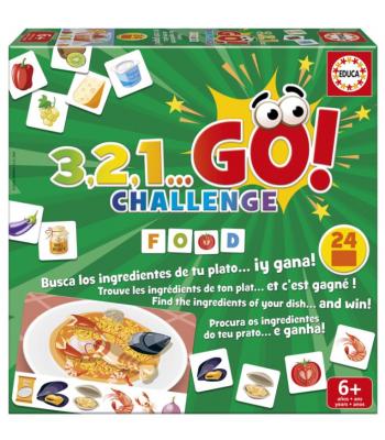 EDUCA - 3, 2, 1... Go! Challenge Food - Jogo de mesa - 19392