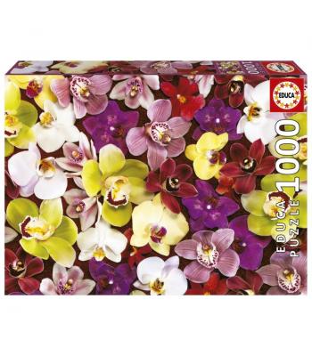 Educa Puzzle 1000 peças, Colagem de Orquídeas - 19558 