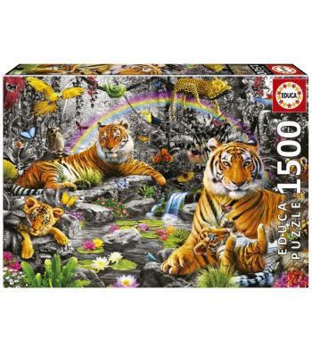 EDUCA Puzzle 1500 peças - Selva Radiante - 19563