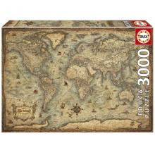Educa Puzzle 3000 peças - Mapa-Mundo - 19567 EDUCA