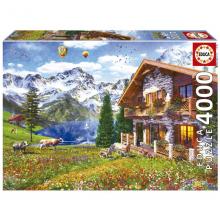 Educa Puzzle 4000 peças, Casa Nos Alpes - 19568
