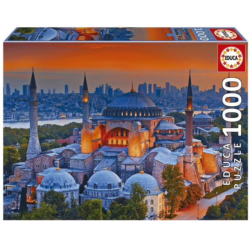 Educa Puzzle 1000 peças - Mesquita Azul, Istambul - 19612 