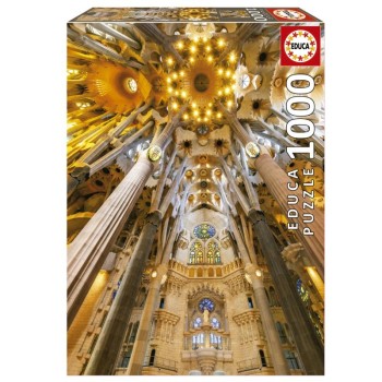 Educa Puzzle 1000 peças, Interior da Sagrada Família - 19614 