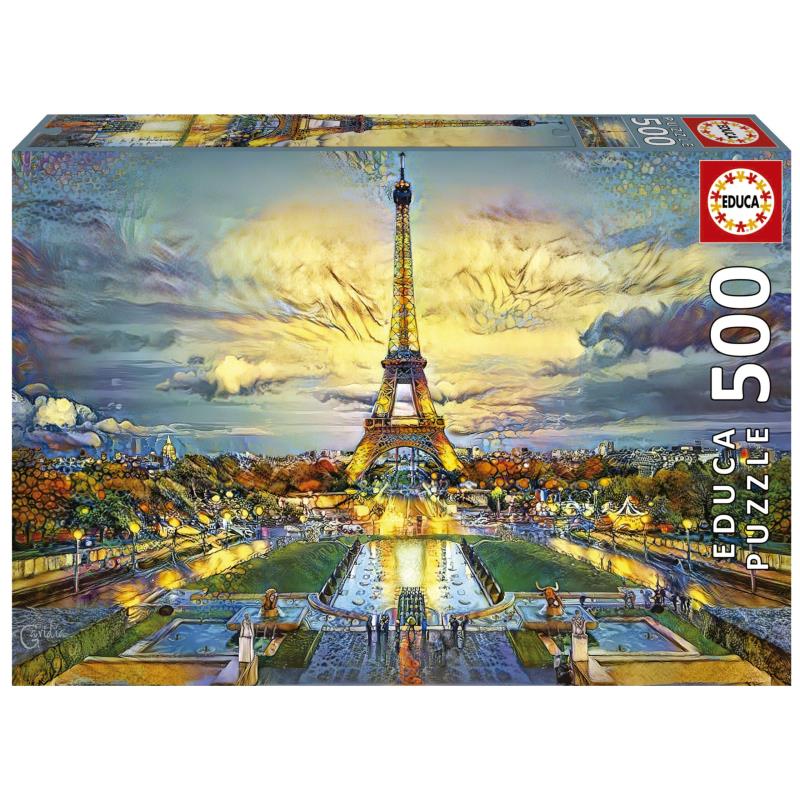 Educa Puzzle 500 peças - Torre Eiffel - 19621 