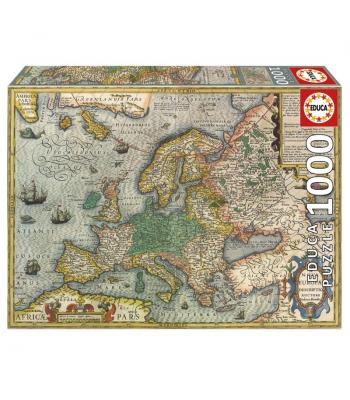 Educa Puzzle 1000 peças, Mapa da Europa - 19624 