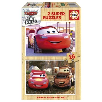 EDUCA Puzzle 2x16 peças, Cars - 19670 