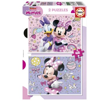 EDUCA Puzzle 2x48 peças, Minnie - 19674 