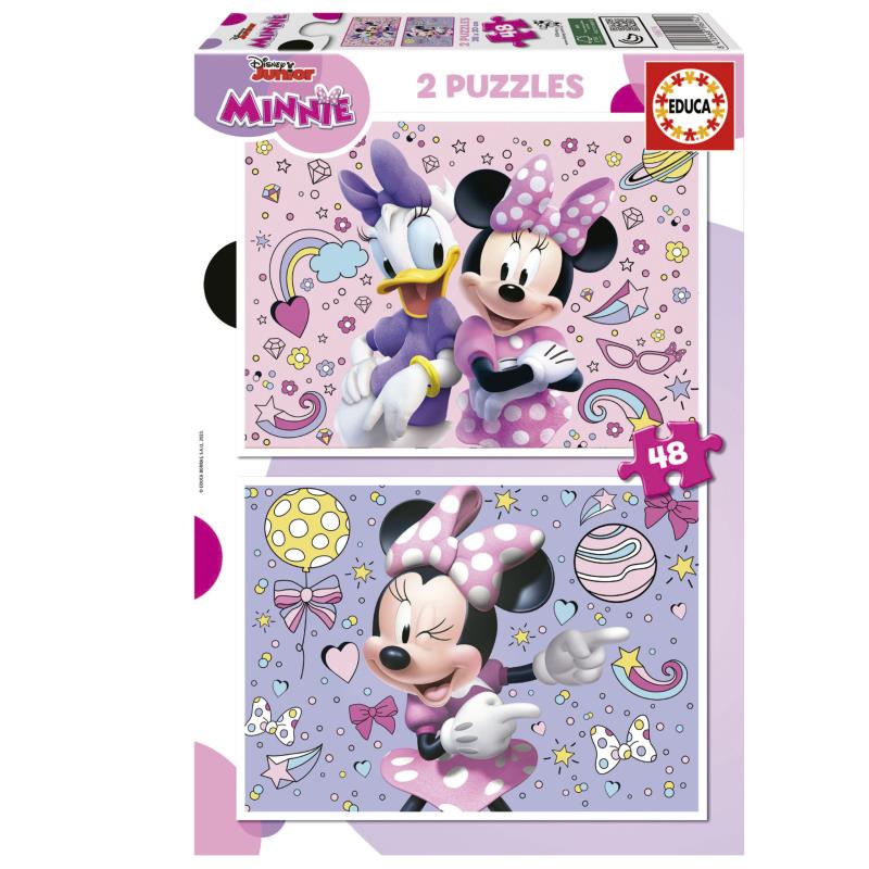 EDUCA Puzzle 2x48 peças, Minnie - 19674 