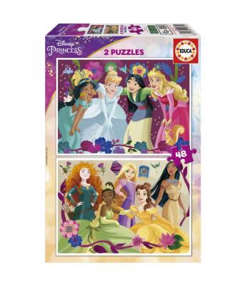 Educa Puzzle 2x48 peças - Princesas Disney - 19675