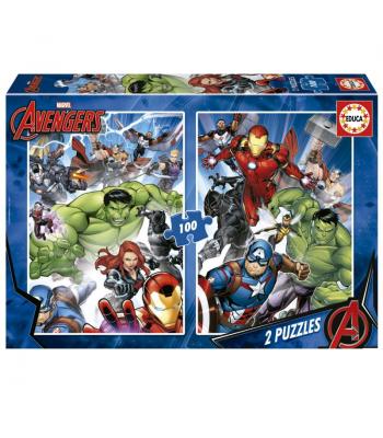 EDUCA Puzzle 2x100 peças, Avengers - 19679 