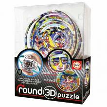 Educa Puzzle 3D round Abstract - 19709