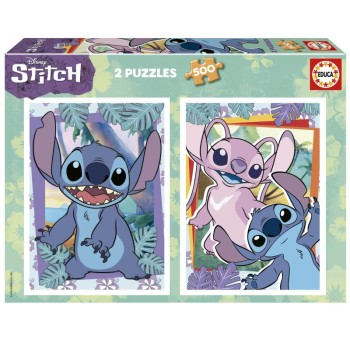 Educa Puzzle 2x500 peças, Stitch - 19732 