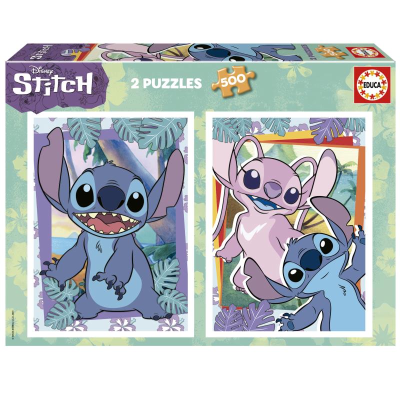 Educa Puzzle 2x500 peças, Stitch - 19732 