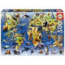 Educa Puzzle 500 peças, Espécies Em Perigo de Extinção - 19908
