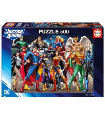 Educa Puzzle 500 peças, Liga da Justiça DC - 19913 