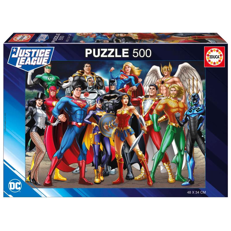 Educa Puzzle 500 peças, Liga da Justiça DC - 19913 