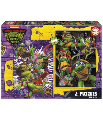 Puzzle 2x500 peças, Tartarugas Ninja - 19916 - EDUCA