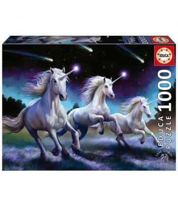 Educa Puzzle 1000 peças - 19919 - Unicórnios, Anne Stokes