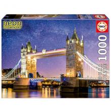 Educa Puzzle 1000 peças - 19930 - Tower bridge, neon