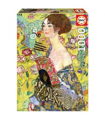 Puzzle 1000 peças - 19932 - Dama Com Leque, Gustav Klimt