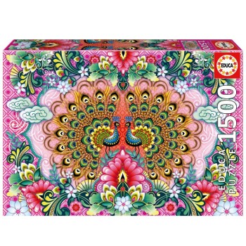 Educa Puzzle 1500 peças Pavões de Bengala - 19942 