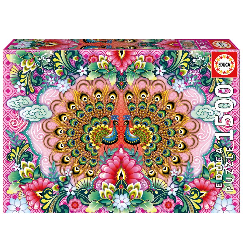Educa Puzzle 1500 peças Pavões de Bengala - 19942 