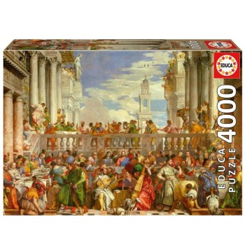 Puzzle 4000 peças, As Bodas de Caná, Paolo Veronese - 19949 - Educa