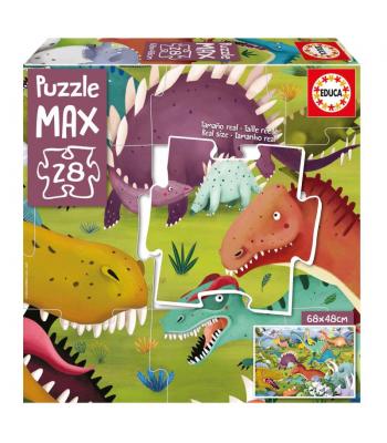 Educa Puzzle Max 28 peças - 19954 - Dinossauros