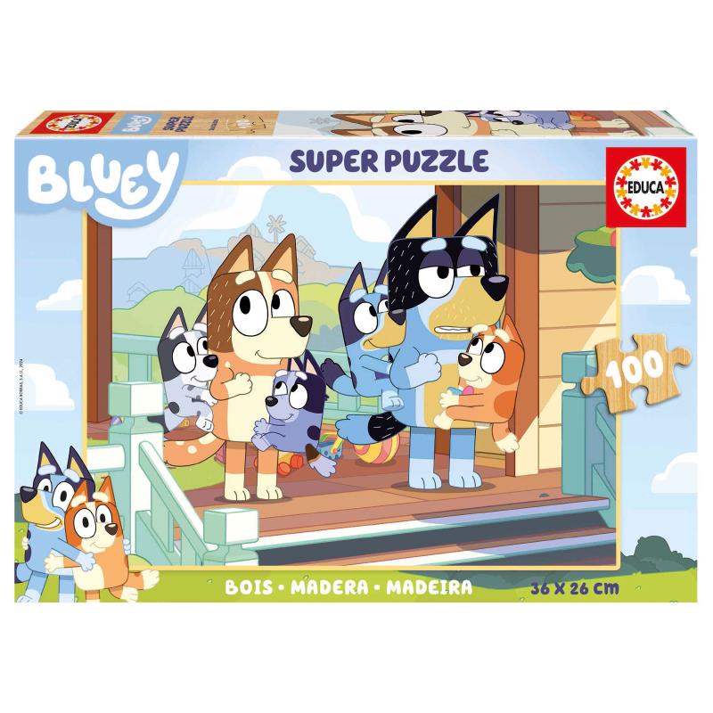 Educa Puzzle Bluey 100 peças em madeira - 19967 