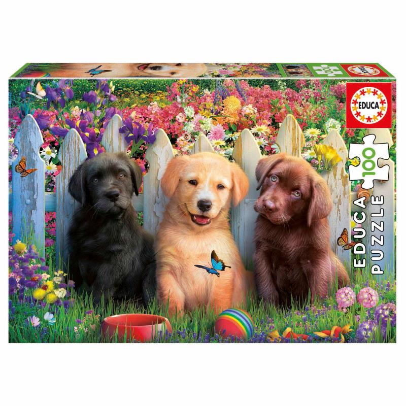 Educa Puzzle 100 peças, Cachorros - 19994