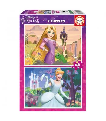 Educa Puzzle 2x48 peças - 19997 - Princesas