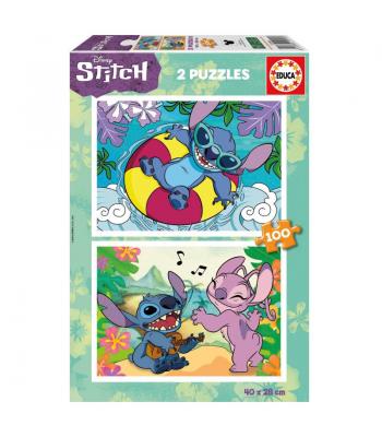 Educa Puzzle 2x100 peças, Stitch - 19998 