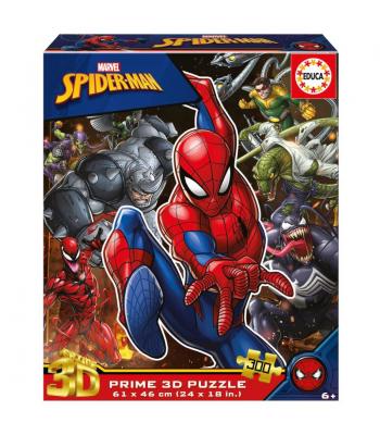 Puzzle 3D Lenticular 300 peças, Spiderman - 20049 - EDUCA