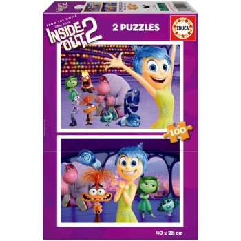 Puzzle Educa Disney Pixar Inside Out 2, 2x 100 Peças