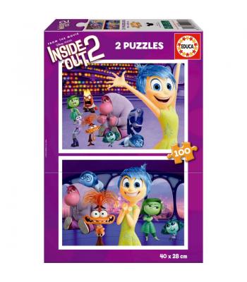 Puzzle Educa Disney Pixar Inside Out 2, 2x 100 Peças