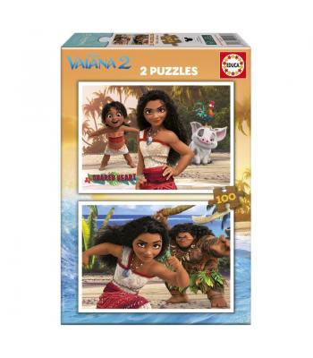Puzzle 2x100 peças, Vaiana 2 - 20103 - EDUCA 