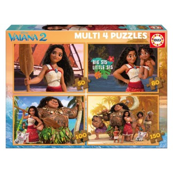 Puzzle Multi 4, Vaiana 2 - 20104 - EDUCA