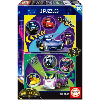 Puzzle 2x20 peças - 20106 - Batwheels 