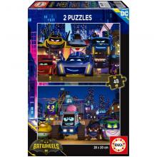 Puzzle 2x48 peças Batwheels - 20107 - EDUCA