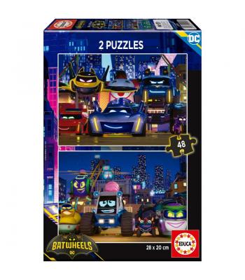 Puzzle 2x48 peças Batwheels - 20107 - EDUCA
