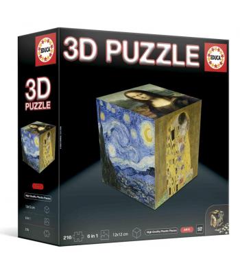 Puzzle Arte 3D em cubo - 20123 - EDUCA