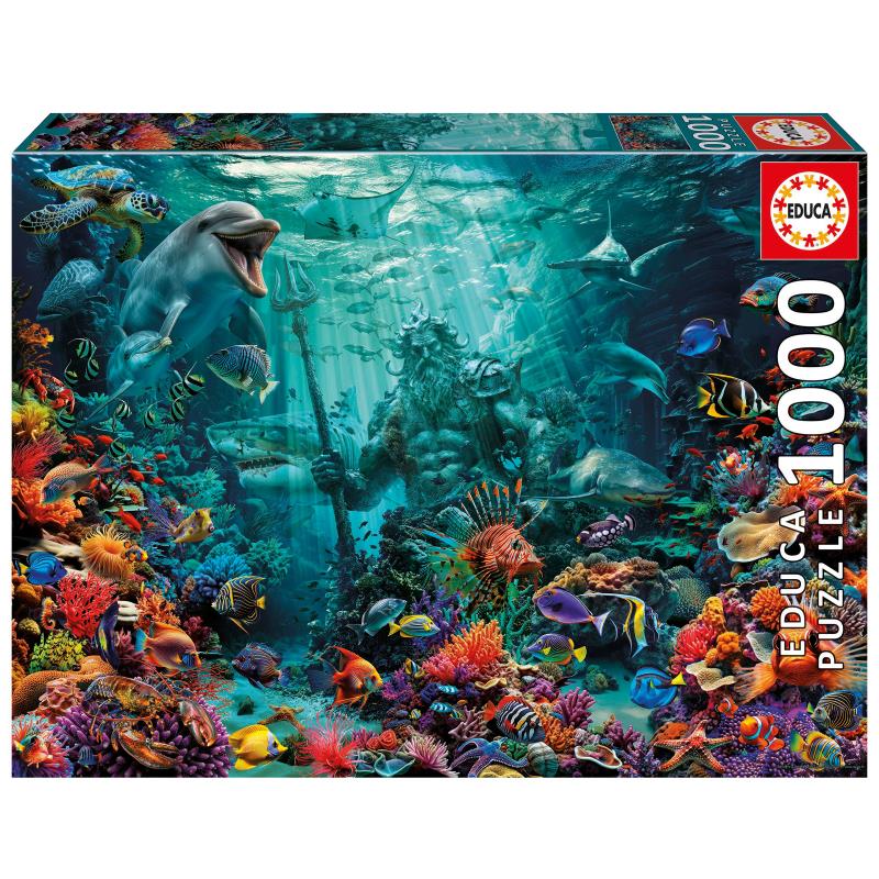 Puzzle 1000 peças, Recife de Coral Poseidon - 20174 - EDUCA