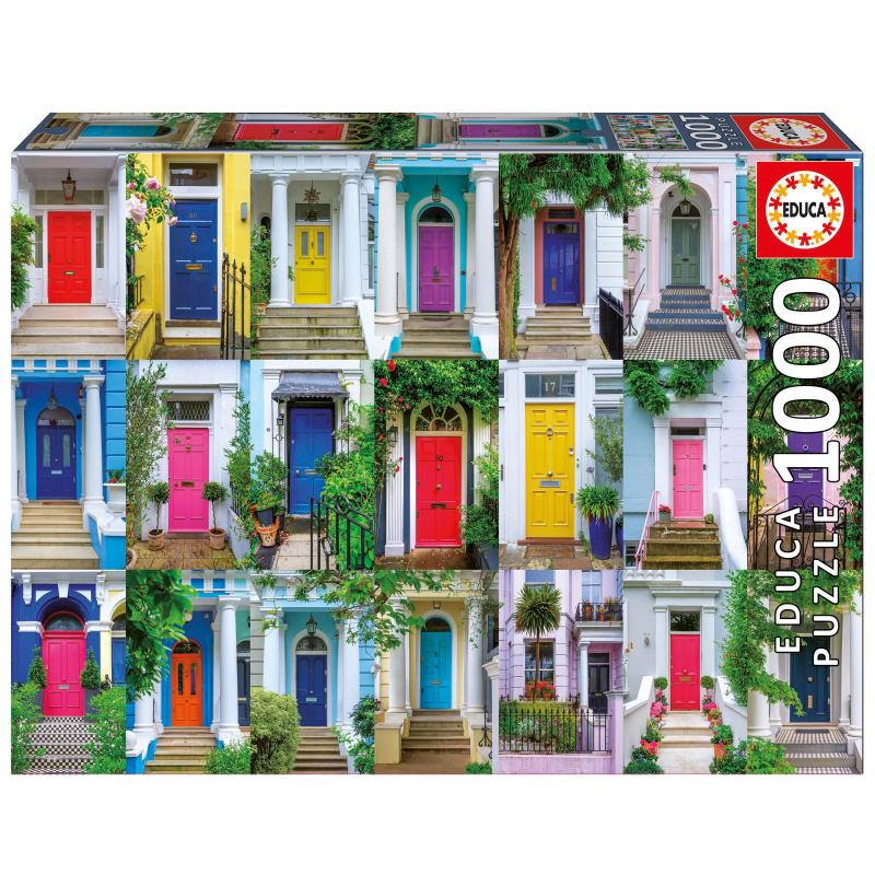 Educa Puzzle 1000 peças, Portas De Notting Hill - 20177