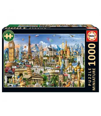 Educa Puzzle 1000 peças miniatura - Símbolos da Europa - 20248