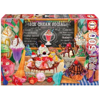 EDUCA Puzzle 500 peças, Loja de gelados - 20251