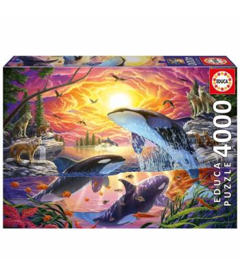 Puzzle Educa, Orcas e Lobos de 4000 Peças - 20259