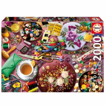Puzzle 2000 peças, A Mesa de Costura - 20263 - Educa