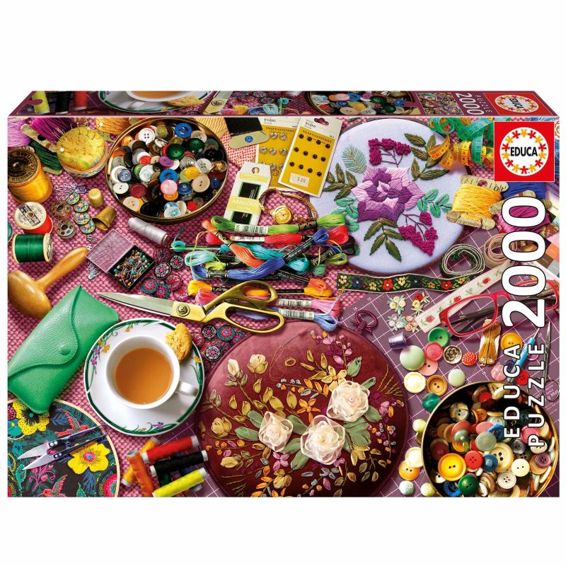 Puzzle 2000 peças, A Mesa de Costura - 20263 - Educa