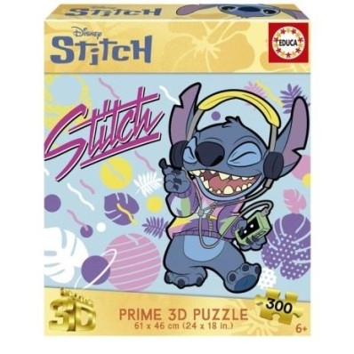 Puzzle de 300 peças lenticular, Stitch - 20273 - EDUCA