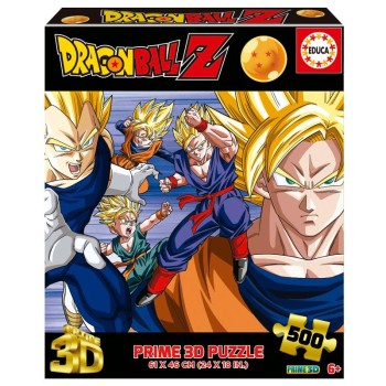 Puzzle 3D lenticular 500 peças, Dragon Ball - 20274 - EDUCA